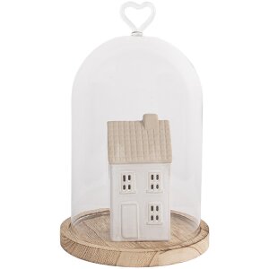 Campana in vetro Clayre & Eef 6GL5360 Ø 14x22 cm