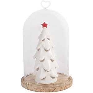 Campana di vetro Clayre & Eef 6GL5361 Ø 17x27 cm