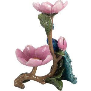 Clayre & Eef 6PR5799 Ciotola Decorativa 18x12x24 cm Blu-Rosa