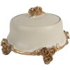 Scatola Gioielli Clayre & Eef 6PR5802 Ø 14x9 cm Beige-Oro