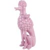Decorazione Cane (Barboncino) Clayre & Eef 6PR5803 13x17x33 cm Rosa