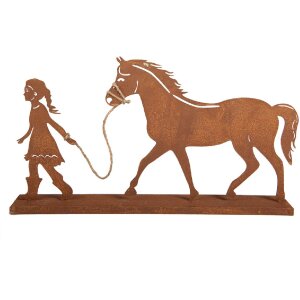 Decorazione Bambino con Cavallo Clayre & Eef 6Y5929 42x7x22 cm