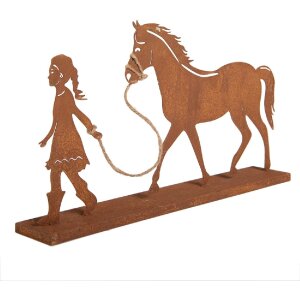Decorazione Bambino con Cavallo Clayre & Eef 6Y5929 42x7x22 cm