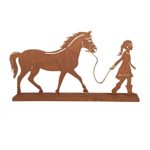 Decorazione Bambino con Cavallo Clayre & Eef 6Y5929 42x7x22 cm