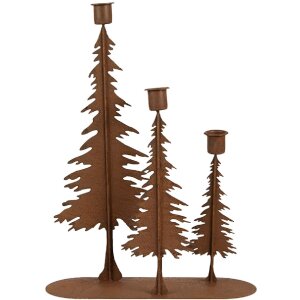 Portacandele Clayre & Eef 6Y5936 25x9x33 cm