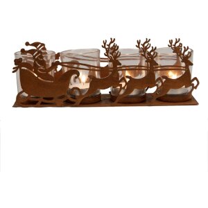 Portacandele Slitta Natalizia Clayre & Eef 6Y5937 25x8x8 cm