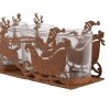 Portacandele Slitta Natalizia Clayre & Eef 6Y5937 25x8x8 cm