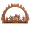 Portacandele Scena Natalizia Clayre & Eef 6Y5939 32x9x23 cm Marrone