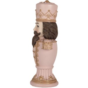 Decorazione Schiaccianoci Clayre & Eef 6PR5366 Rosa 16x10x30 cm