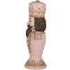 Decorazione Schiaccianoci Clayre & Eef 6PR5366 Rosa 16x10x30 cm