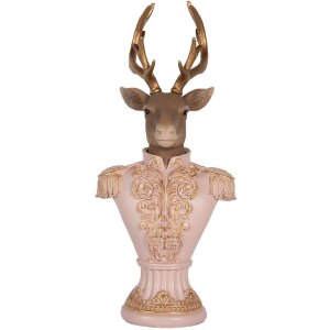 Clayre & Eef 6PR5370 Decorazione Busto Cervo 16x14x36 cm