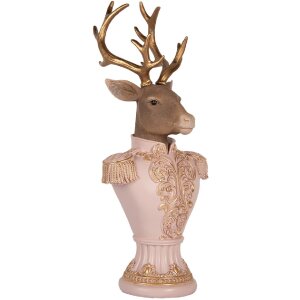 Clayre & Eef 6PR5370 Decorazione Busto Cervo 16x14x36 cm