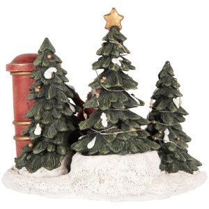 Clayre & Eef 6PR5373 Decorazione Bambino alla Casella Postale LED 16x12x14 cm