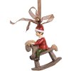 Clayre & Eef 6PR5391 Decorazione Ciondolo Bambino su Cavallino a Dondolo 7x3x9 cm