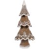 Decorazione Albero di Natale Clayre & Eef 6PR5393 7x5x11 cm Marrone-Bianco