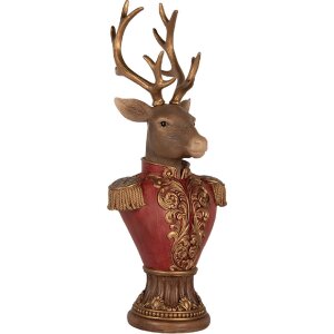 Clayre & Eef 6PR5394 Decorazione Busto di Cervo 16x14x36 cm