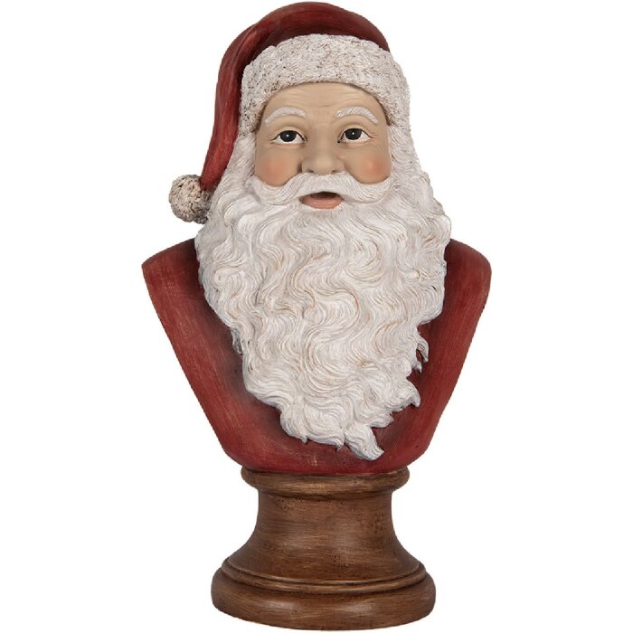 Busto decorativo Babbo Natale Clayre & Eef 6PR5398 18x12x30 cm