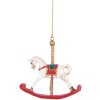 Clayre & Eef 6PR5413 Decorazione Ciondolo Cavallino a Dondolo 8x2x7 cm