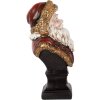 Busto decorativo Babbo Natale Clayre & Eef 6PR5589 10x8x17 cm rosso