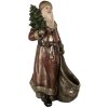 Clayre & Eef 6PR5590 Decorazione Babbo Natale 24x17x47 cm Rosso e color Oro
