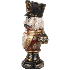Clayre & Eef 6PR5591 Decorazione Busto Schiaccianoci 9x6x15 cm Rosso
