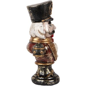 Clayre & Eef 6PR5591 Decorazione Busto Schiaccianoci 9x6x15 cm Rosso