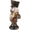Clayre & Eef 6PR5591 Decorazione Busto Schiaccianoci 9x6x15 cm Rosso