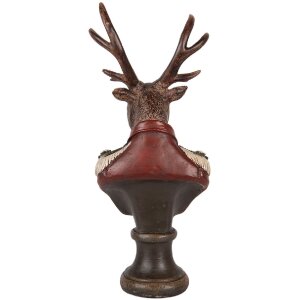 Clayre & Eef 6PR5593 Decorazione Busto Renna 12x10x27 cm Marrone Rosso