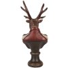 Clayre & Eef 6PR5593 Decorazione Busto Renna 12x10x27 cm Marrone Rosso