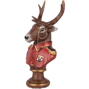 Clayre & Eef 6PR5594 Decorazione Busto Renna 10x8x19...