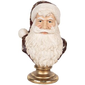 Busto decorativo Babbo Natale Clayre & Eef 6PR5684 17x15x27 cm