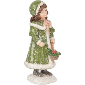 Decorazione Bambino Clayre & Eef 6PR5687 Rosa 8x9x18 cm
