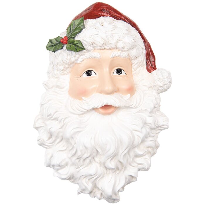 Clayre & Eef 6PR5690 Decorazione da Parete Babbo Natale 32x9x45 cm