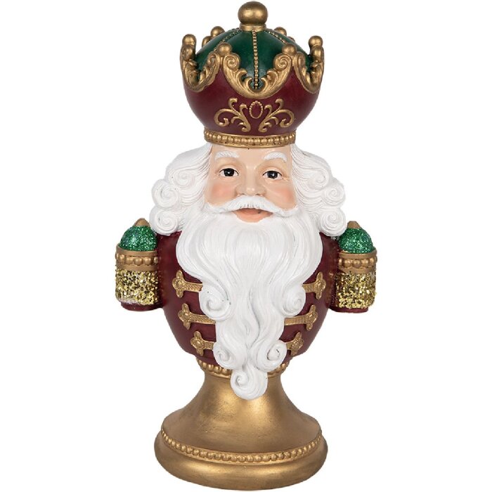 Busto decorativo Babbo Natale con LED Clayre & Eef 6PR5694 15x10x26 cm