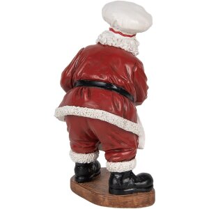 Decorazione Babbo Natale Clayre & Eef 6PR5695 17x16x28 cm Rosso