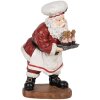 Decorazione Babbo Natale Clayre & Eef 6PR5695 17x16x28 cm Rosso