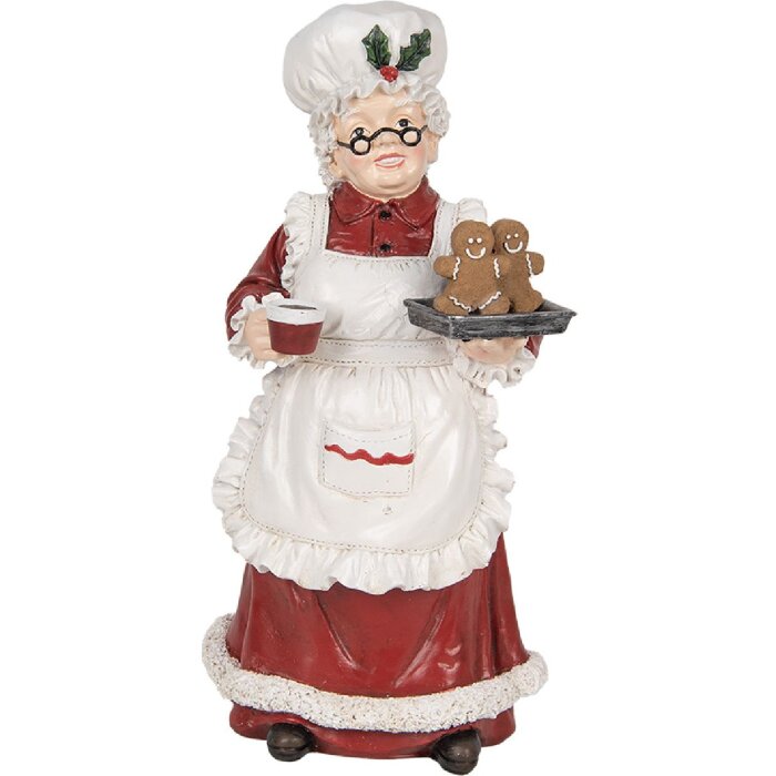 Clayre & Eef 6PR5696 Decorazione Babbo Natale 15x15x30 cm