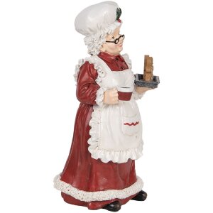 Clayre & Eef 6PR5696 Decorazione Babbo Natale 15x15x30 cm