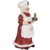 Clayre & Eef 6PR5696 Decorazione Babbo Natale 15x15x30 cm