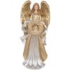Decorazione Angelo 16x13x35 cm Clayre & Eef 6PR5697 Oro e Argento