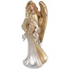 Decorazione Angelo 16x13x35 cm Clayre & Eef 6PR5697 Oro e Argento