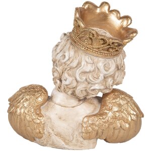 Decorazione Angelo Clayre & Eef 6PR5698 21x12x22 cm Beige-Oro