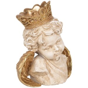Decorazione Angelo Clayre & Eef 6PR5698 21x12x22 cm Beige-Oro