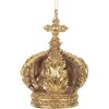 Clayre & Eef 6PR5701 Decorazione Ciondolo Corona Ø 7x9 cm Oro