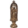 Gruppo natalizio decorativo Clayre & Eef 6PR5702 Ø 14x43 cm Oro Marrone