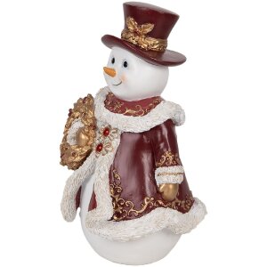 Decorazione Pupazzo di Neve Clayre & Eef 15x14x24 cm