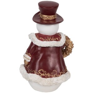 Decorazione Pupazzo di Neve Clayre & Eef 15x14x24 cm