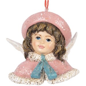 Clayre & Eef 6PR5706 Decorazione sospesa Angelo 8x7x7 cm