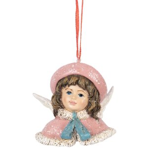Clayre & Eef 6PR5706 Decorazione sospesa Angelo 8x7x7 cm