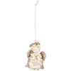 Clayre & Eef 6PR5707 Decorazione Sospesa Angelo 5x4x6 cm beige-dorato
